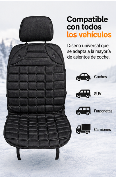 Funda calefactable universal para coche (12V) (1 Unidad)