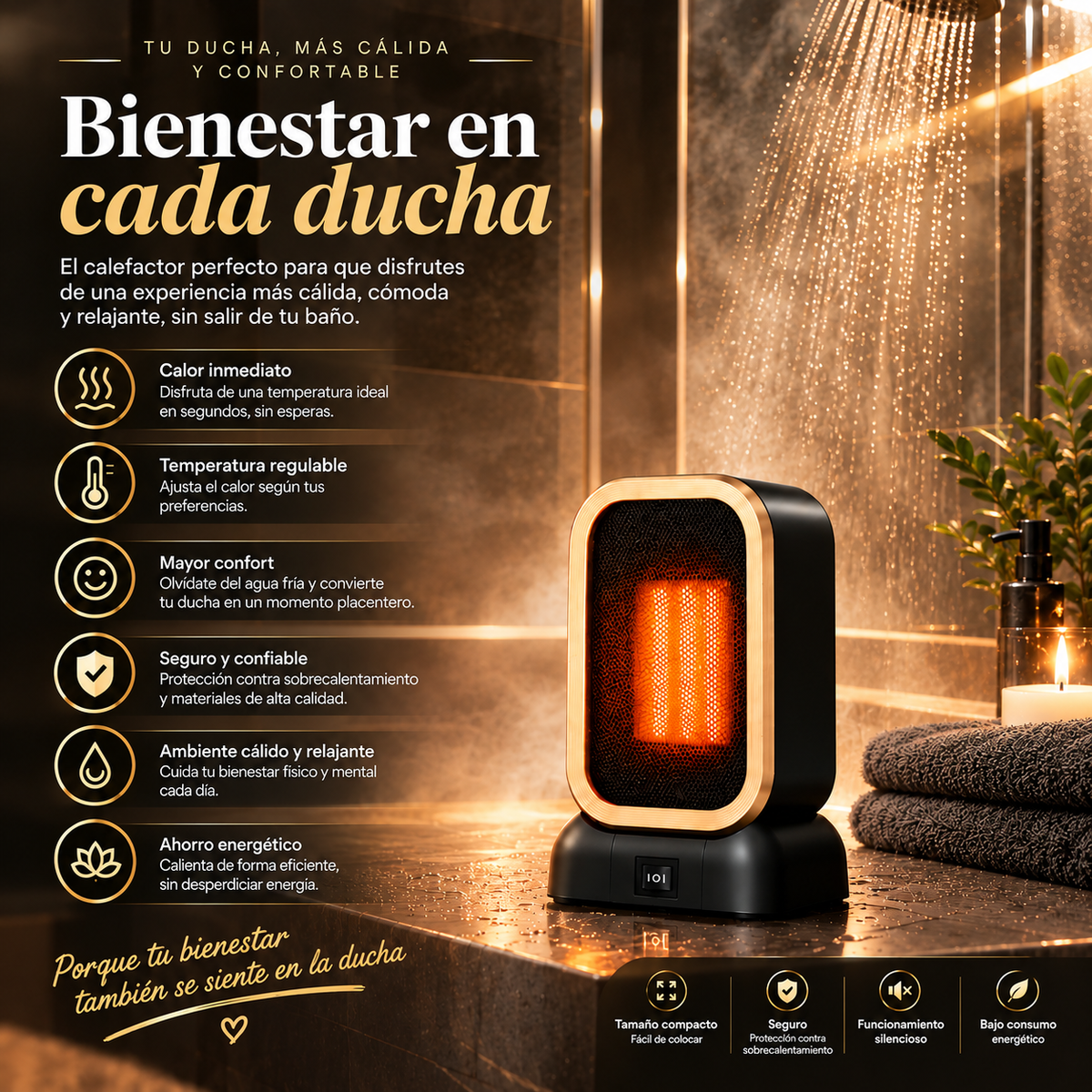 Calefactor eléctrico 1.000W
